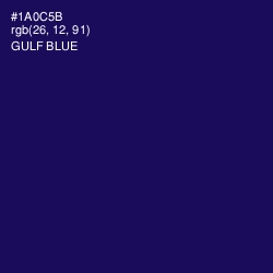 #1A0C5B - Gulf Blue Color Image