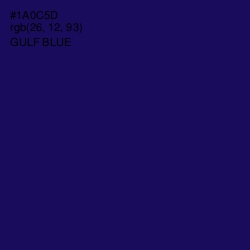 #1A0C5D - Gulf Blue Color Image