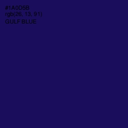 #1A0D5B - Gulf Blue Color Image