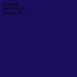 #1A0D5D - Gulf Blue Color Image