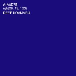 #1A0D7B - Deep Koamaru Color Image