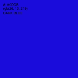 #1A0DDB - Dark Blue Color Image