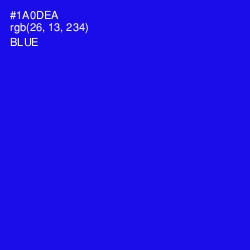 #1A0DEA - Blue Color Image