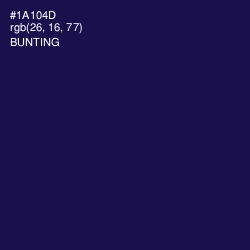 #1A104D - Bunting Color Image