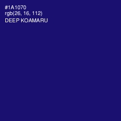 #1A1070 - Deep Koamaru Color Image