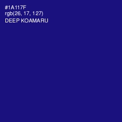 #1A117F - Deep Koamaru Color Image