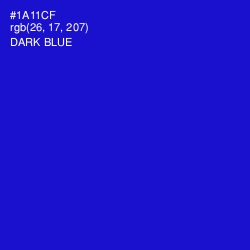 #1A11CF - Dark Blue Color Image