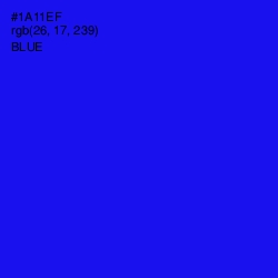 #1A11EF - Blue Color Image