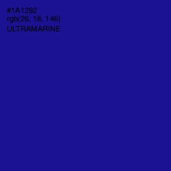 #1A1292 - Ultramarine Color Image