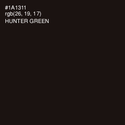 #1A1311 - Hunter Green Color Image