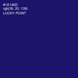 #1A146D - Lucky Point Color Image