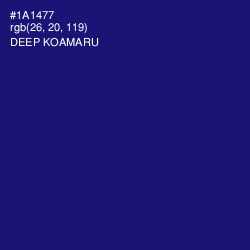 #1A1477 - Deep Koamaru Color Image