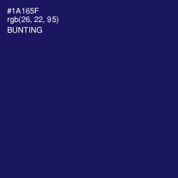 #1A165F - Bunting Color Image