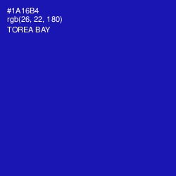 #1A16B4 - Torea Bay Color Image