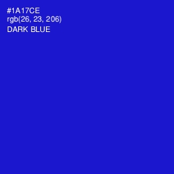 #1A17CE - Dark Blue Color Image