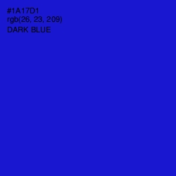 #1A17D1 - Dark Blue Color Image