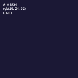 #1A1834 - Haiti Color Image