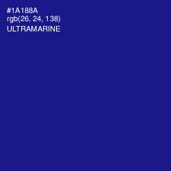 #1A188A - Ultramarine Color Image