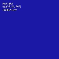 #1A18A4 - Torea Bay Color Image