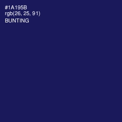 #1A195B - Bunting Color Image