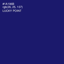 #1A196B - Lucky Point Color Image