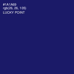 #1A1A69 - Lucky Point Color Image