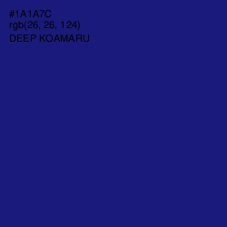 #1A1A7C - Deep Koamaru Color Image