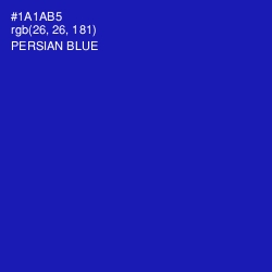 #1A1AB5 - Persian Blue Color Image