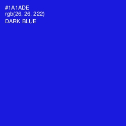 #1A1ADE - Dark Blue Color Image