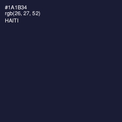 #1A1B34 - Haiti Color Image