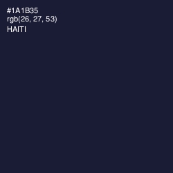 #1A1B35 - Haiti Color Image