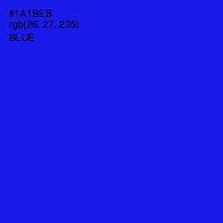 #1A1BEB - Blue Color Image