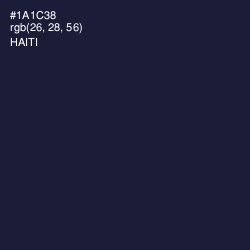 #1A1C38 - Haiti Color Image