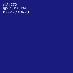 #1A1C7D - Deep Koamaru Color Image