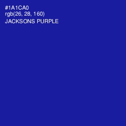 #1A1CA0 - Jacksons Purple Color Image