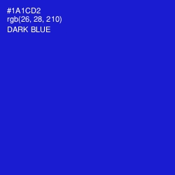 #1A1CD2 - Dark Blue Color Image