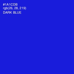 #1A1CDB - Dark Blue Color Image