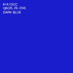 #1A1DCC - Dark Blue Color Image