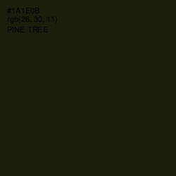 #1A1E0B - Pine Tree Color Image