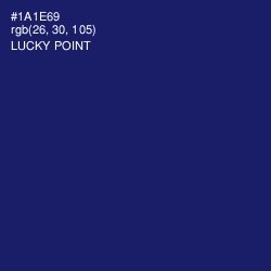 #1A1E69 - Lucky Point Color Image