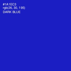 #1A1EC3 - Dark Blue Color Image