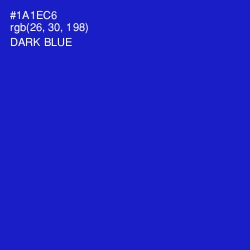 #1A1EC6 - Dark Blue Color Image