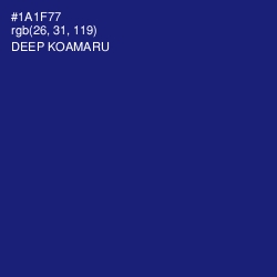 #1A1F77 - Deep Koamaru Color Image