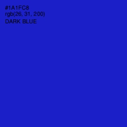 #1A1FC8 - Dark Blue Color Image