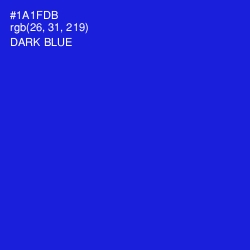 #1A1FDB - Dark Blue Color Image