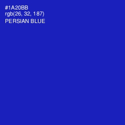 #1A20BB - Persian Blue Color Image