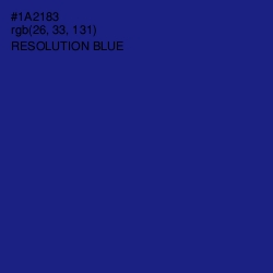 #1A2183 - Resolution Blue Color Image