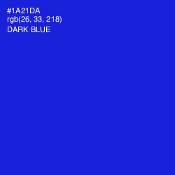 #1A21DA - Dark Blue Color Image