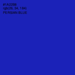 #1A22B8 - Persian Blue Color Image