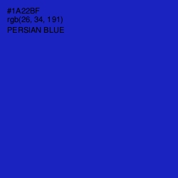 #1A22BF - Persian Blue Color Image